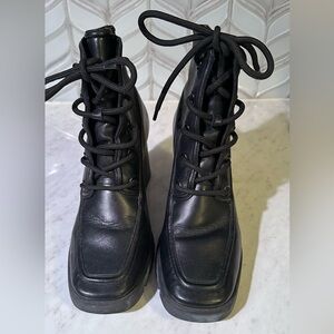 SCHUTZ Black Leather Boots